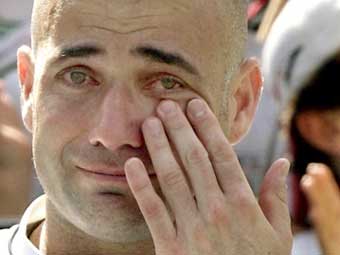 последний матч великого Агасси, прощание с профи-теннисом Агасси, last Agassi match
